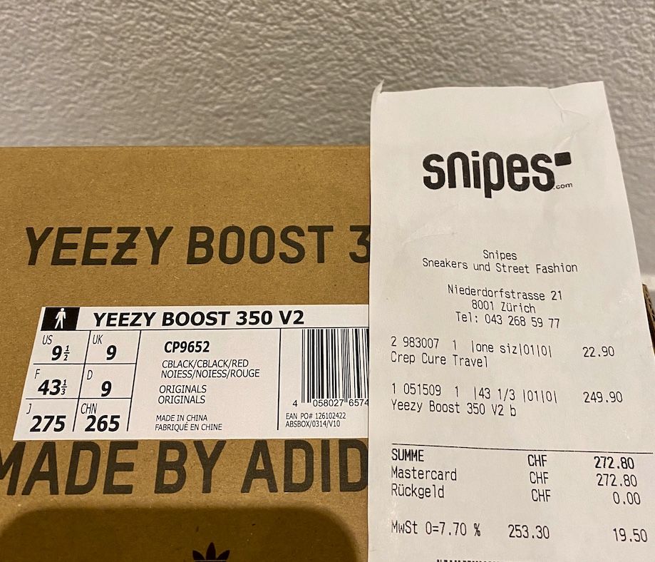 Adidas Scarpe da uomo: Adidas Yeezy Boost 350 V2 Black Red – Usato da Rudolfstetten venduto da helenico23 2