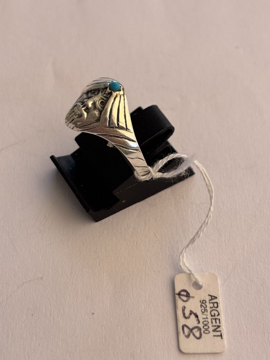 Bagues: Ring Silber 925 mit Stein im Vintage Stil – D'occasion à Langnau am Albis par flusspflege 1