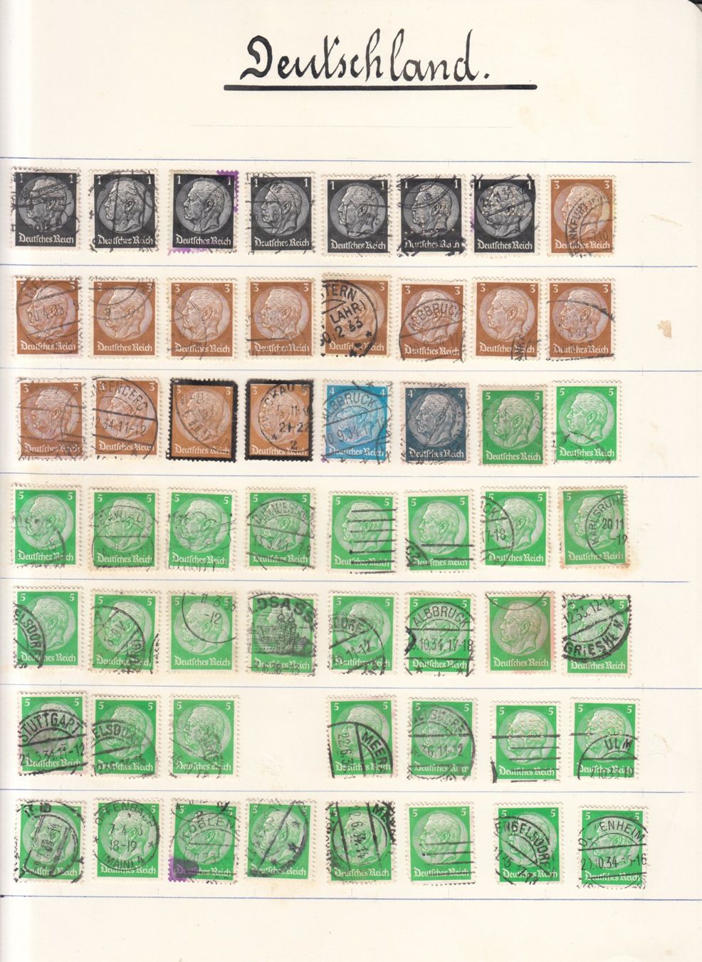 Tutti i francobolli: Teilsammlung Deutschland – Usato da Bürglen TG venduto da StampGraf 2