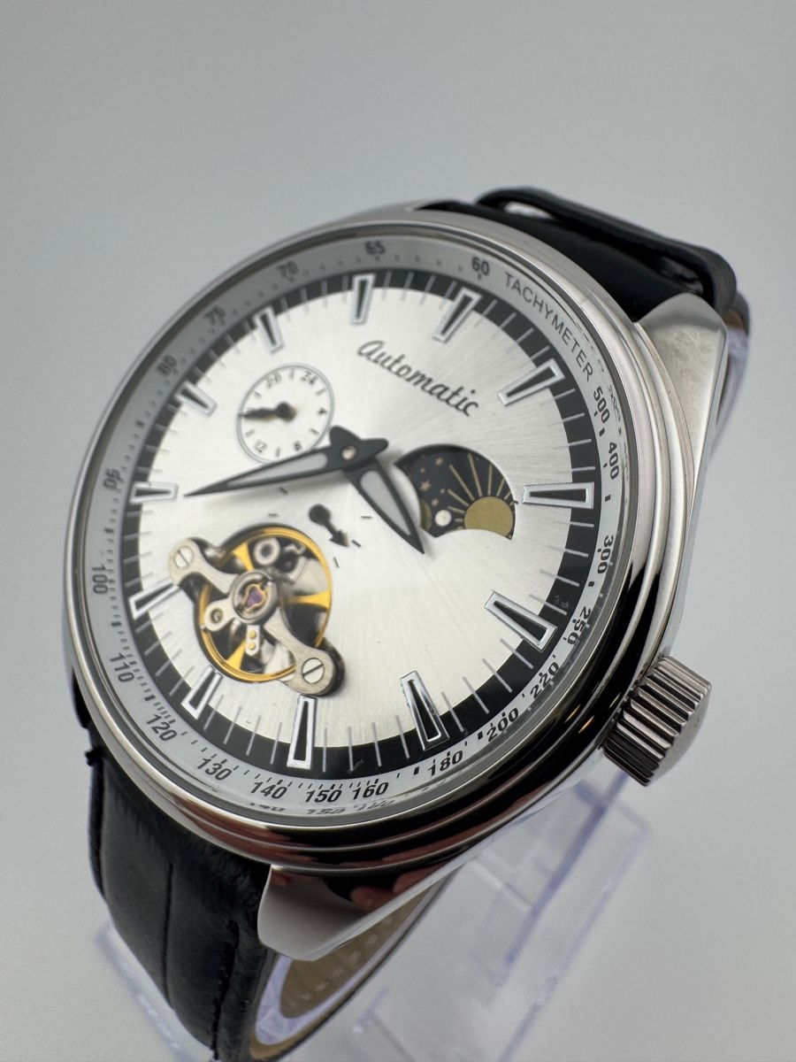 Orologi: Grosse herrenuhr automatic Mondphasen 43 mm full set – Nuovo (secondo la descrizione) da Biel/Bienne venduto da Olin.ka 2