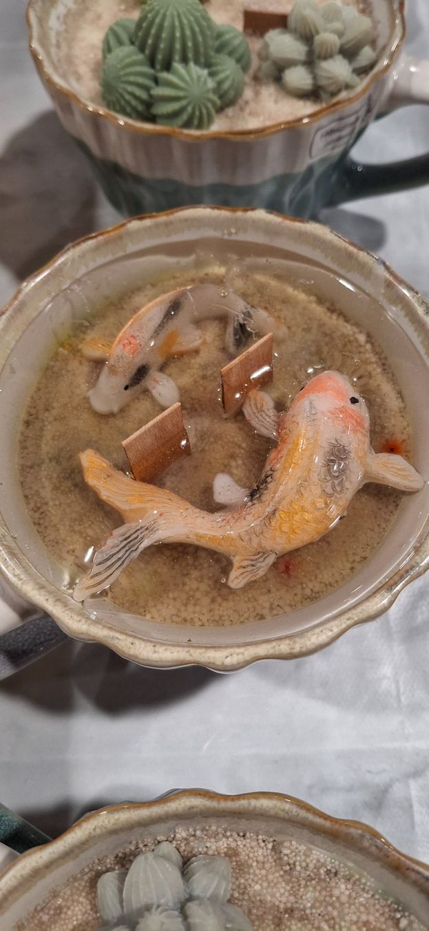 Candele: Dekorative Kerze mit Goldfischen-Einzigartiges Design! – Usato da Bülach venduto da cor_nfm8 2