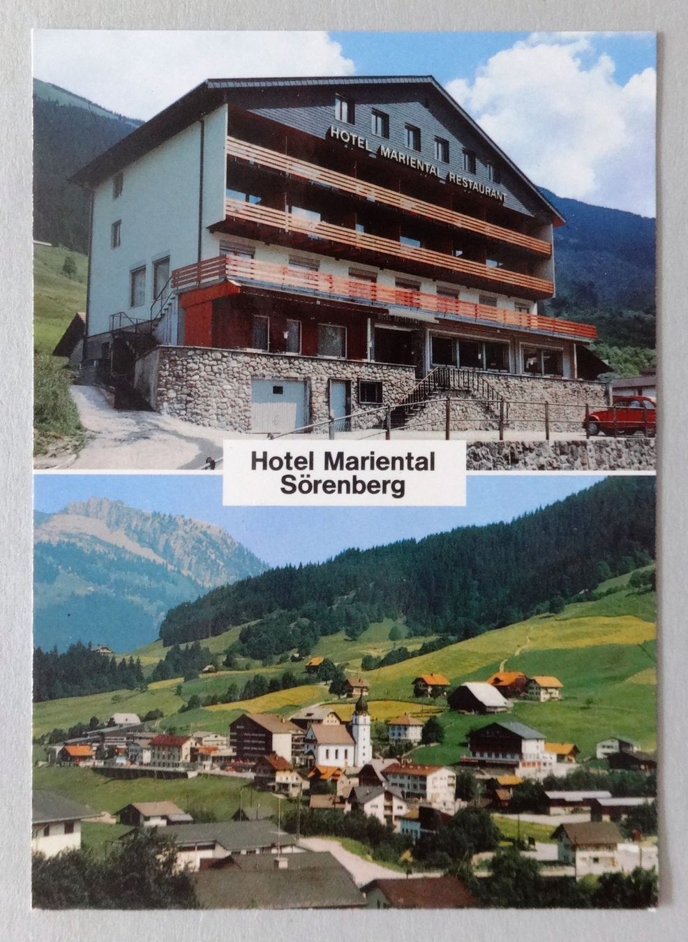 Cartoline postali: Hotel-Rest. Mariental, Sörenberg LU – Usato da Fétigny venduto da Billy2miny