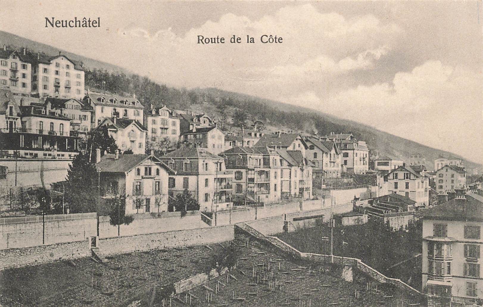 Cartoline postali: Neuchâtel NE Côte-Strasse – Usato da Biasca venduto da Blenio71