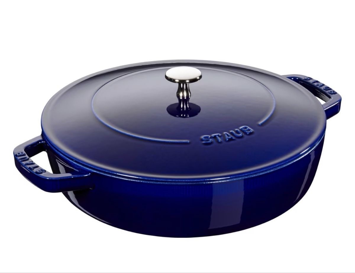 Töpfe: STAUB Chistera Bräter 28 cm blau – Neu (gemäss Beschreibung) aus Seuzach von diePIPPA