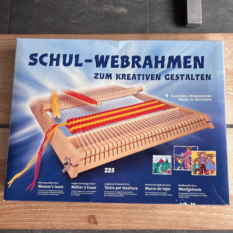 Webrahmen Für Kinder Ab 6 Jahre 21,6 X 16,5 Cm - Mit Wolle Zum Weben Lernen Und Kreativ Gestalten