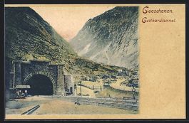 Goeschenen, Eingang des Gotthardtunnels