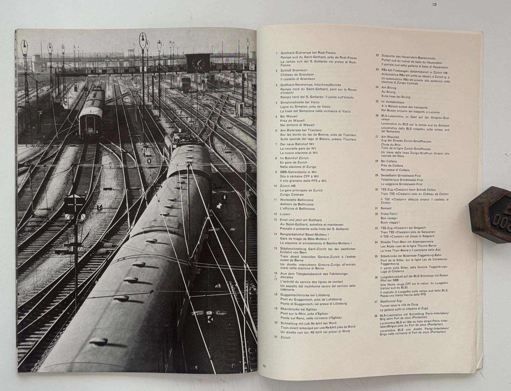 Libri: SBB im Bilde / Images CFF / FFS in immagine 1964 – Usato da Neuchâtel venduto da gefdeneuch 8