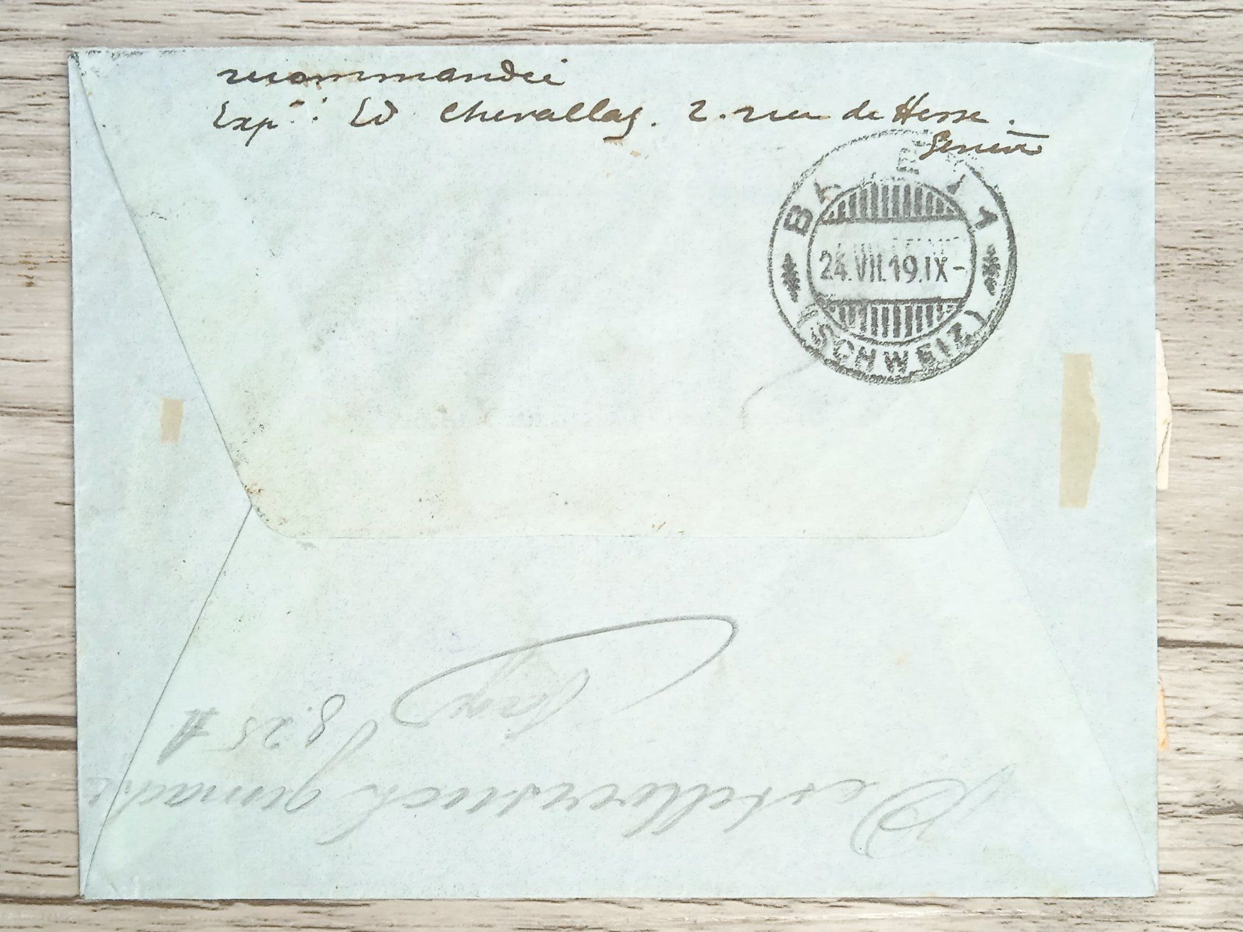 Tutti i francobolli: TR80 Enveloppe + Timbre Suisse 1919 – Usato da Cousset venduto da Patrick_Collections 1