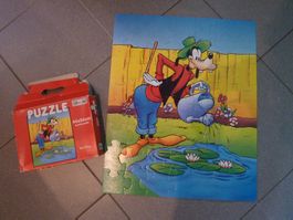Vintage GOOFY im Garten 56 PUZZLE poster