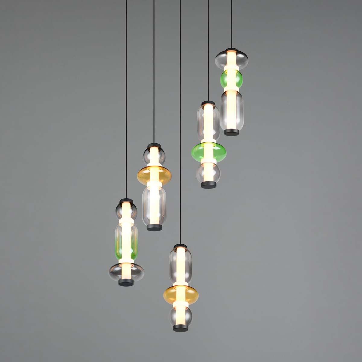 Lampadari & plafoniere: LED Pendelleuchte, Bunt, Glas, 42 cm Ø – Nuovo (secondo la descrizione) da Kreuzlingen venduto da Smart-Light 4