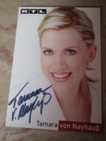 TAMARA VON NAYHAUSS ANTIKES AUTOGRAMM RTL MODERATORIN