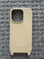 XOUXOU Handyhülle mit Ösen,  iPhone 14 Pro, Taupe