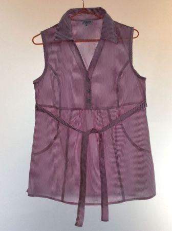 SS-BLUSE Gr.40/42 fein gestreift UMSTANDSMODE