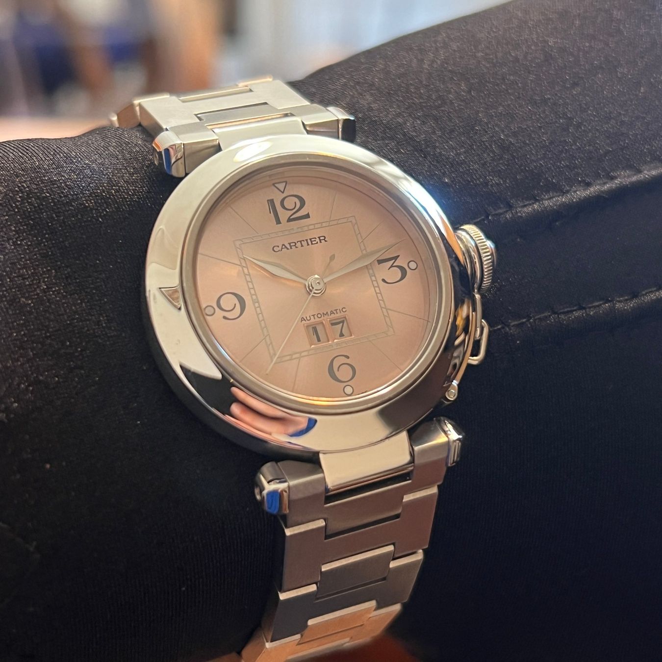 Cartier Montres: Cartier Pasha C Pink Dial Automatic W31058M7 – D'occasion à Carouge GE par Watchaser 3