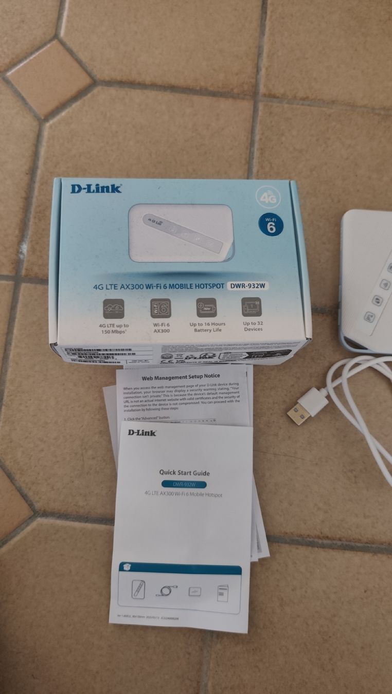 Dlink Modem & Router: D-Link 4g LTE ax300 wifi 6 mobile hotspot – Usato da Schaffhausen venduto da umitv0