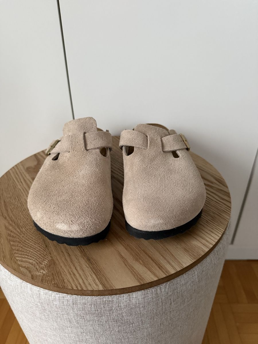 Birkenstock Scarpe da donna: Birkenstock Boston Grösse 38 Beige – Nuovo (secondo la descrizione) da Luzern venduto da Aistee 4