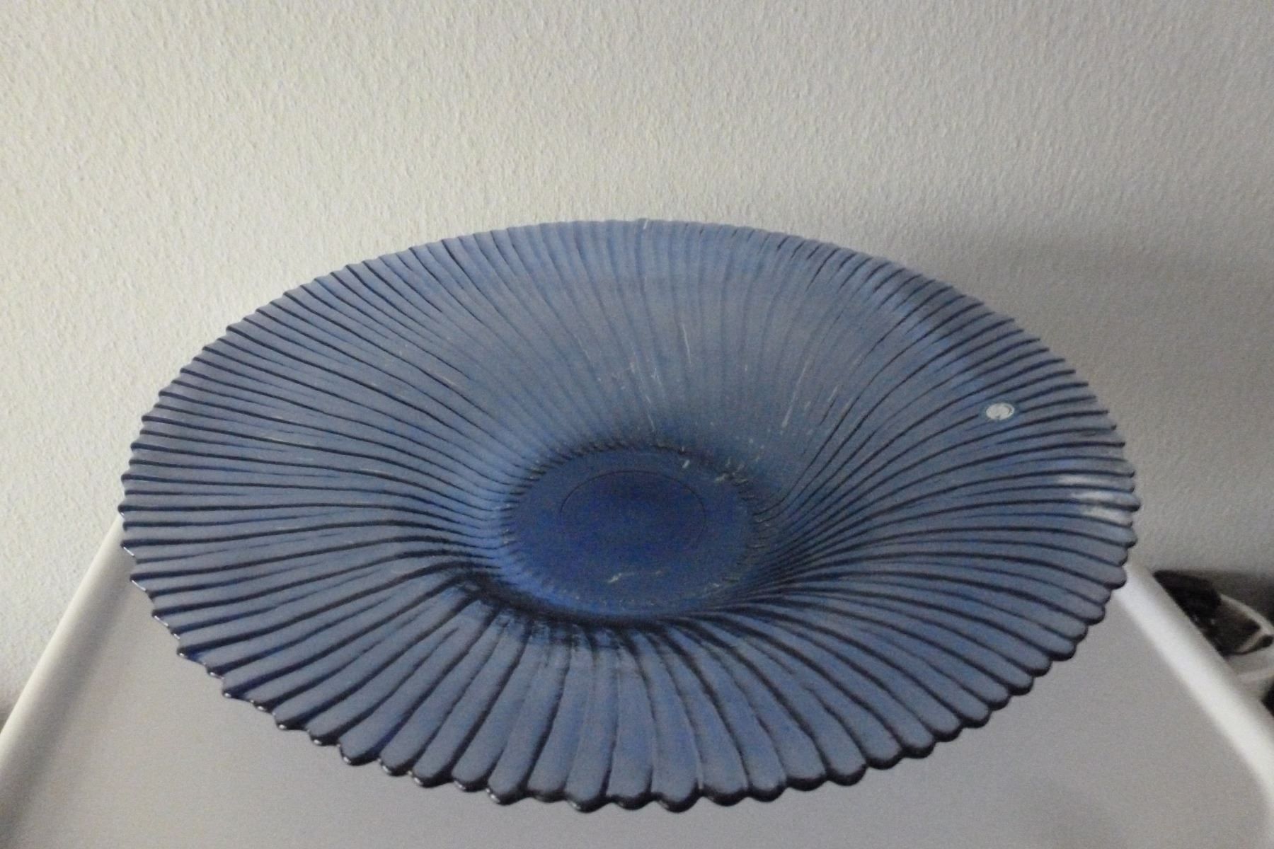 Plateaux: Alte große Platte. Schöne blaue Farbe. – D'occasion à Emmen par newdeal1970 8