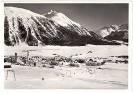 Samedan - Skilift mit Dorf