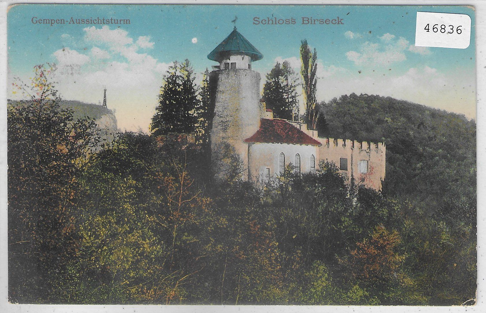 Cartoline postali: Schloss Birseck - Gempen-Aussuchtsturm – Usato da Ettingen venduto da Kartenplanet