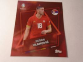 1 TOPPS EM 24 Fusball Bildli SP/SRB Dusan Vlahovic