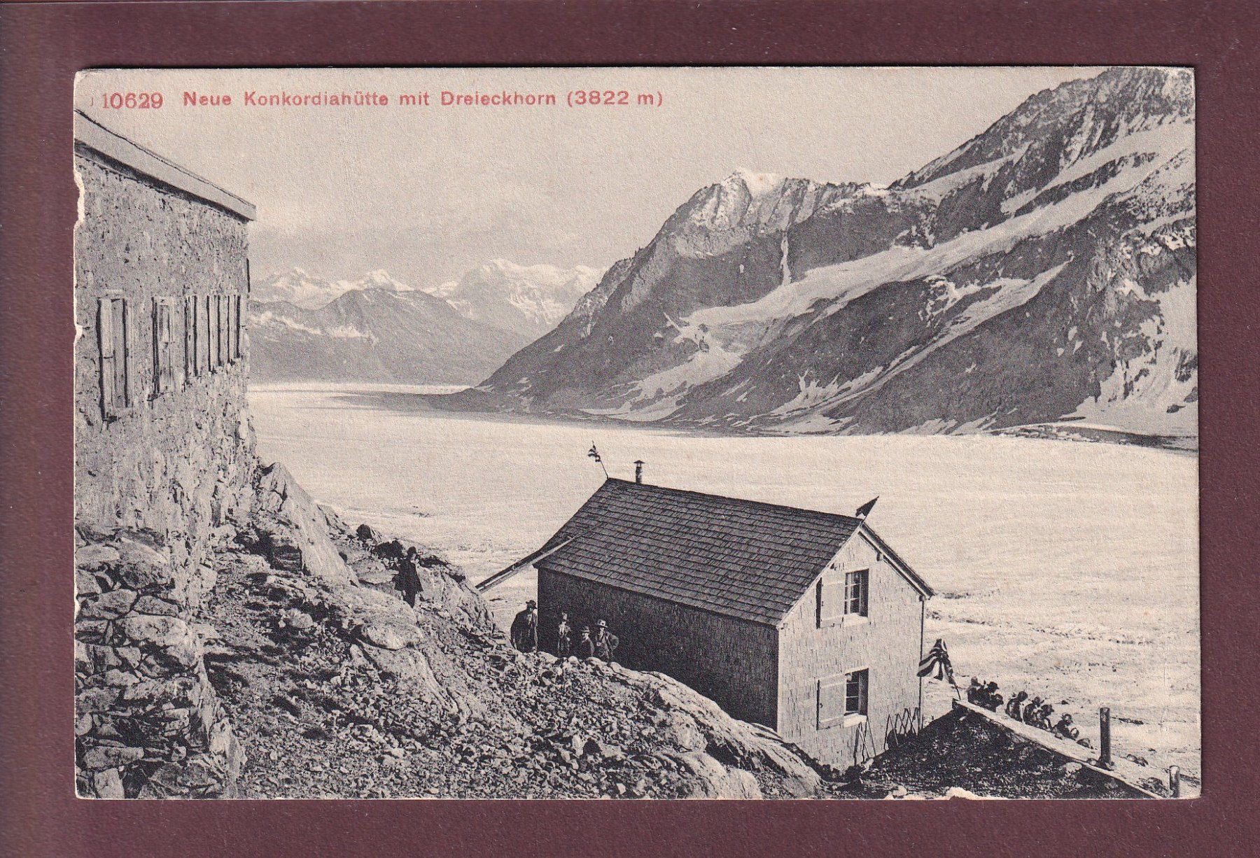 Cartoline postali: KONKORDIAHÜTTE - Dreieckhorn – Usato da Pully venduto da nicecards