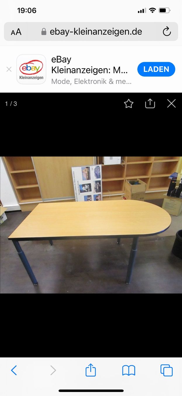 Tables: Halbrunder Tisch weiss – D'occasion à Zürich par pub_rt9x 2