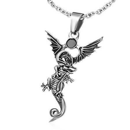 Anhänger: Kette mit Anhänger Drachen, Dragon – Neu (gemäss Beschreibung) aus Schwanden GL von UHRKNALL