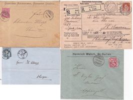 42 Stk. Alte CH Briefe, FDCs, Belege