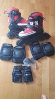Verstellbare Inline Skates 33-37 mit Schonern und Bremse