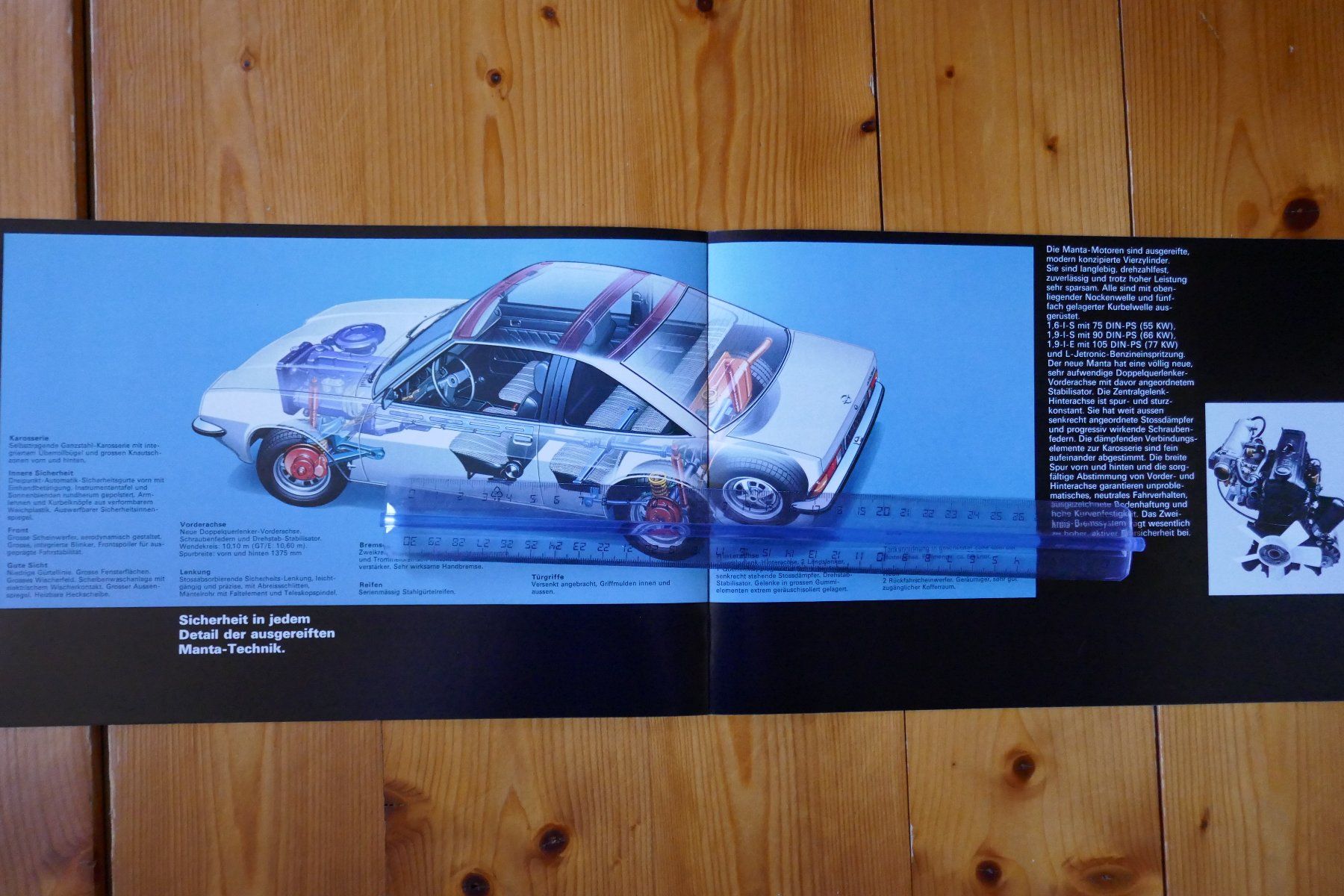 Opel Documenti: OPEL  Manta  Originalprospekt 1975 – Usato da Madiswil venduto da ML911 7