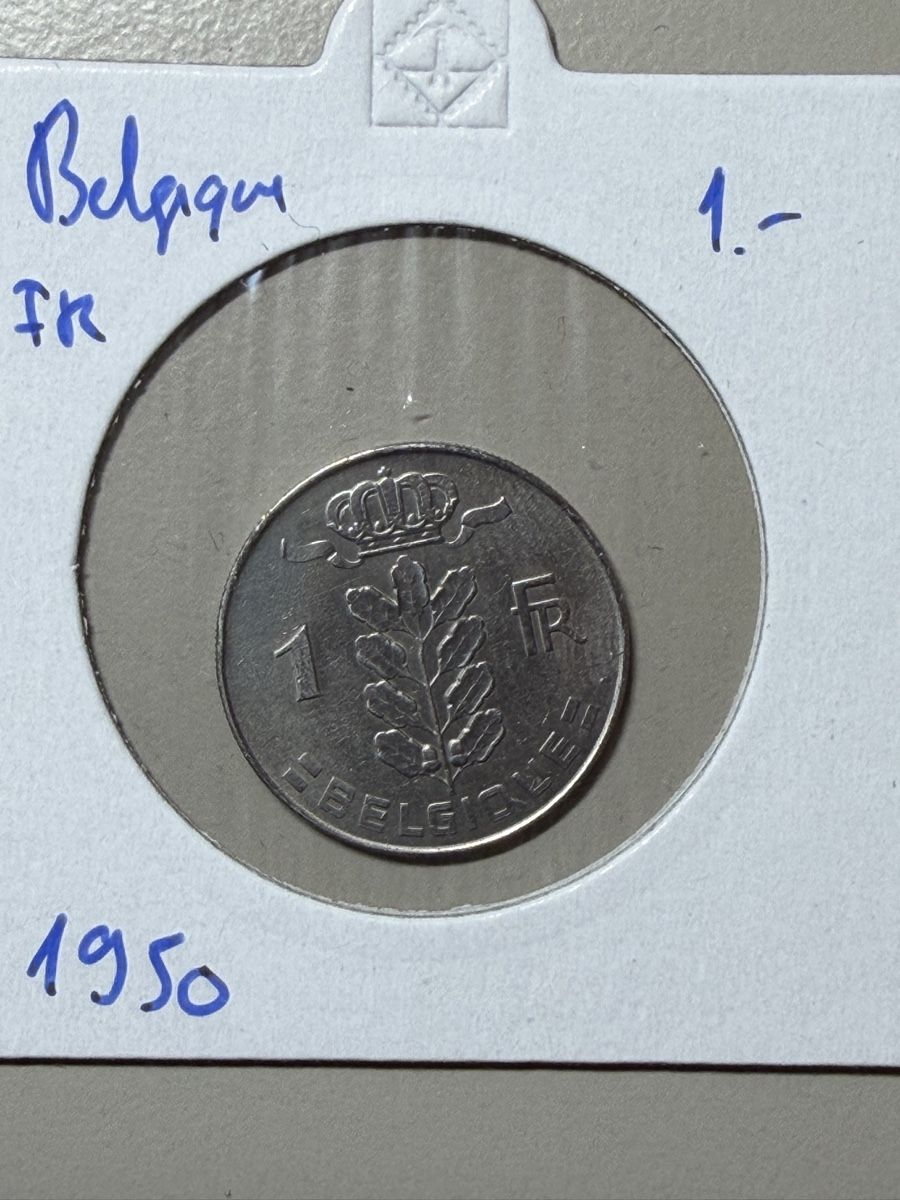 Tutti le monete: Belgique - 1 franc - 1950 – Usato da Payerne venduto da Mike1682