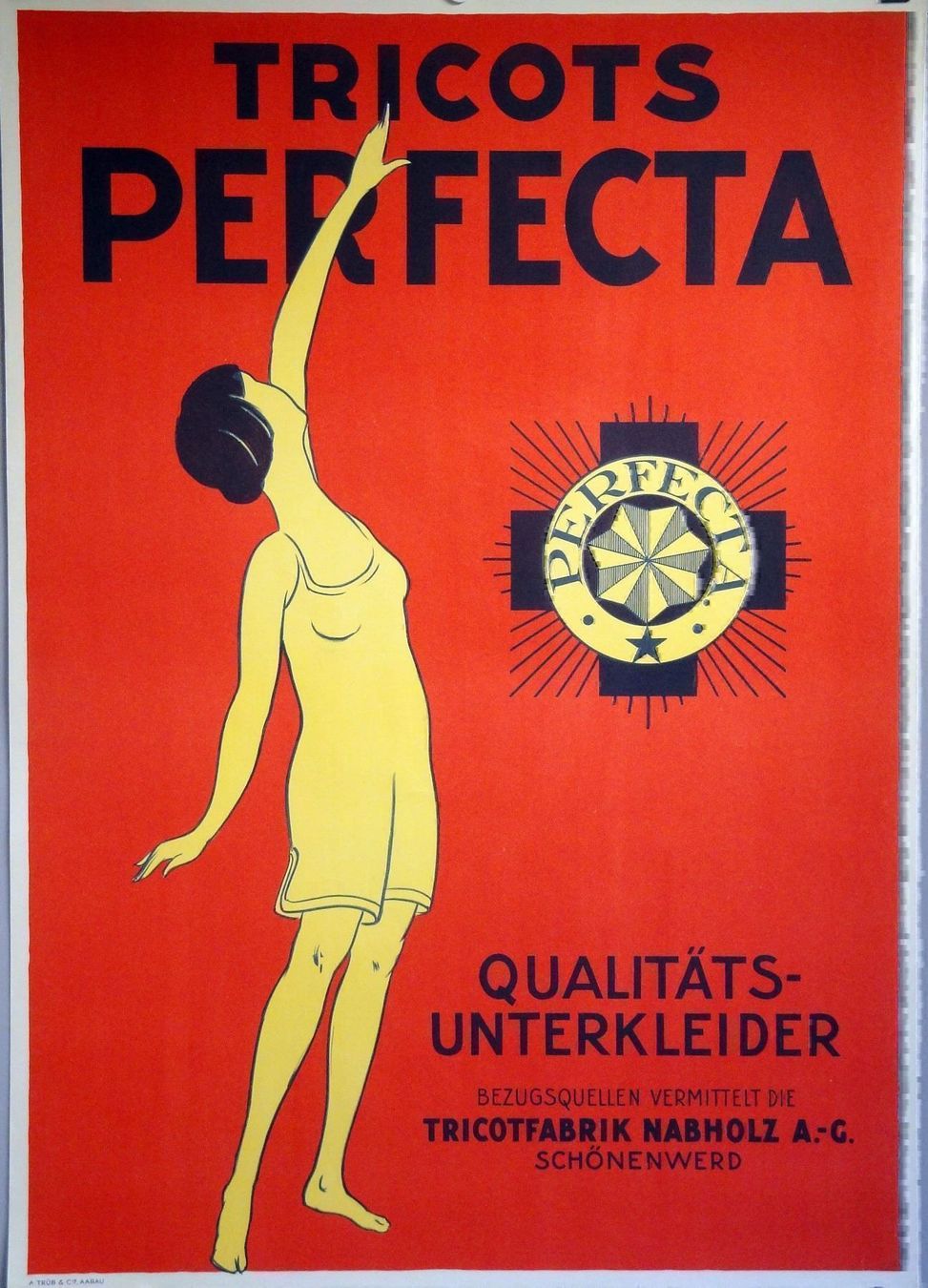 Poster & Bilder: Tricots PERFECTA -Qualitäts-Unterkleider – Gebraucht aus Eggenwil von Joyart 3