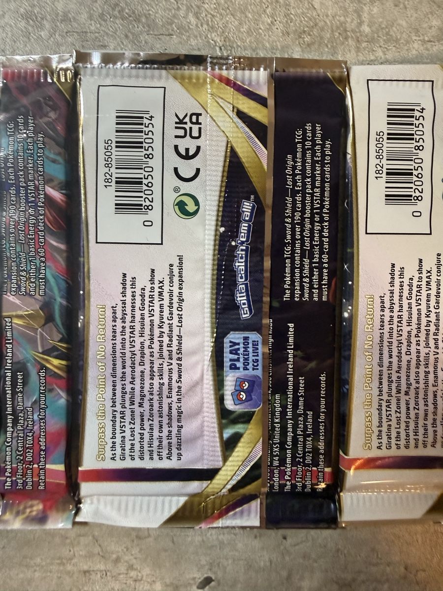 Pokémon Sammelbilder & Trading cards: 3x Lost Origin booster packs sealed ENG – Neu und originalverpackt aus Gandria von PokeBrothersCH 6
