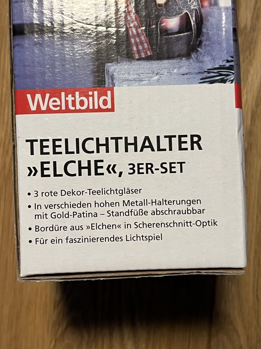 Tutte le decorazioni: Teelichthalter-Set Elche – Usato da Windlach venduto da Binchen0 3