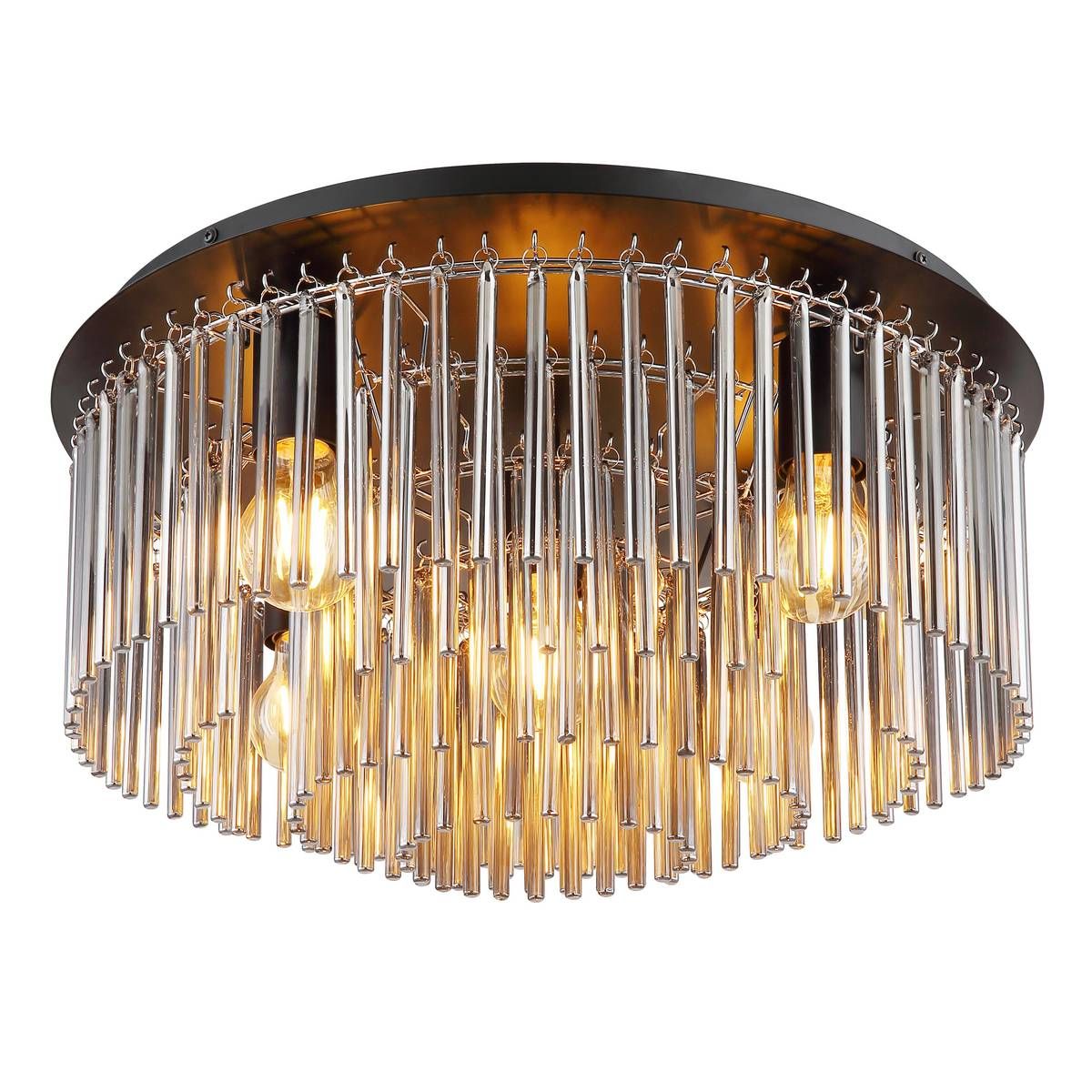 Lampadari & plafoniere: Deckenleuchte, Glas, Rauchfarbe, 50 cm Ø – Nuovo (secondo la descrizione) da Kreuzlingen venduto da Smart-Light