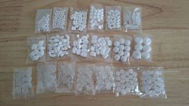 Weisse Schmucksteine/Perlen 213 g