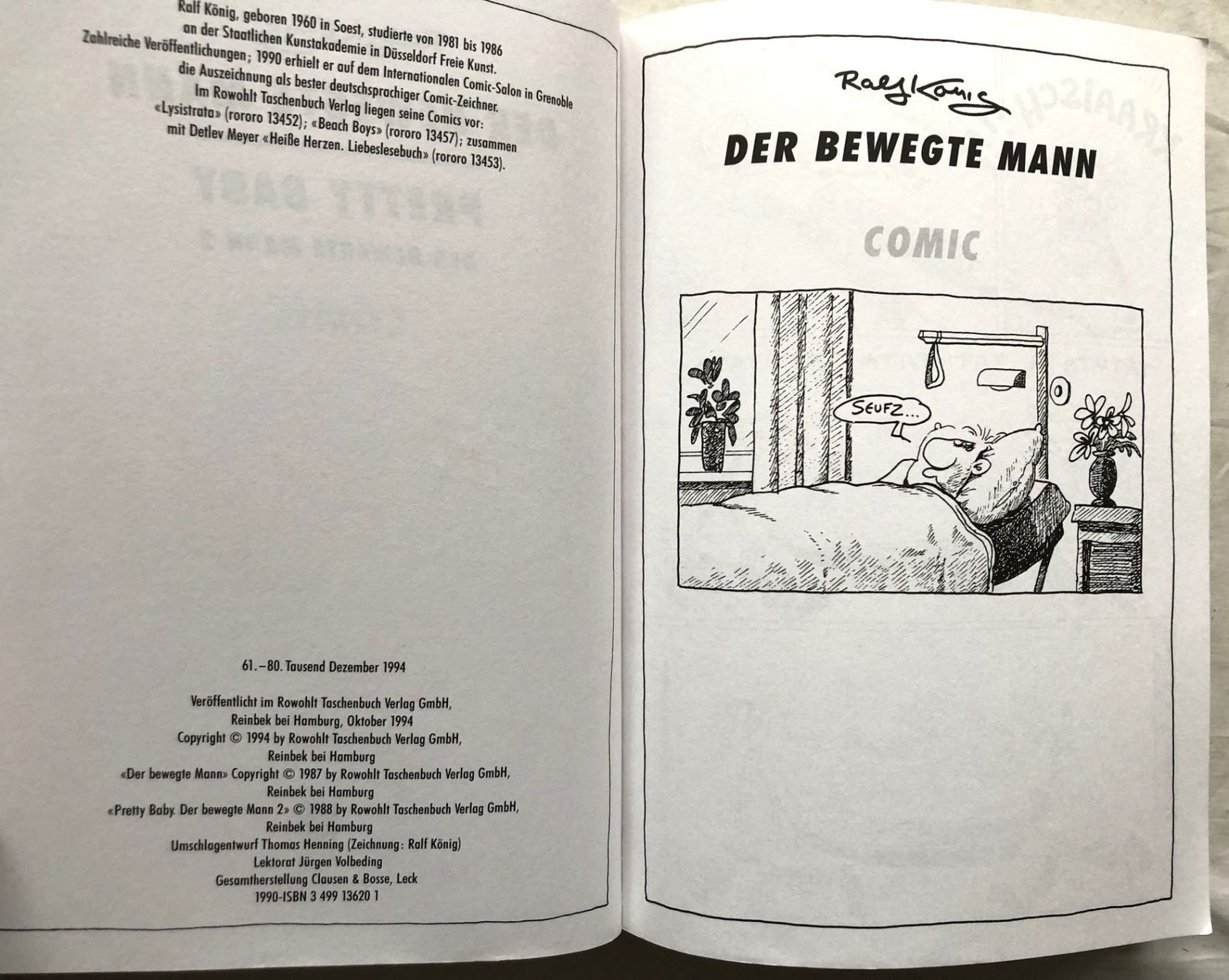 Fumetti: Ralf König - Der bewegte Mann / Pretty Baby - Comic – Usato da Schaffhausen venduto da durruti 2
