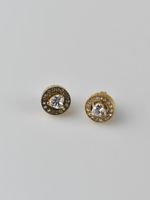 Guess M'AMA NON M'AMA Ohrstecker, Edelstahl, gold