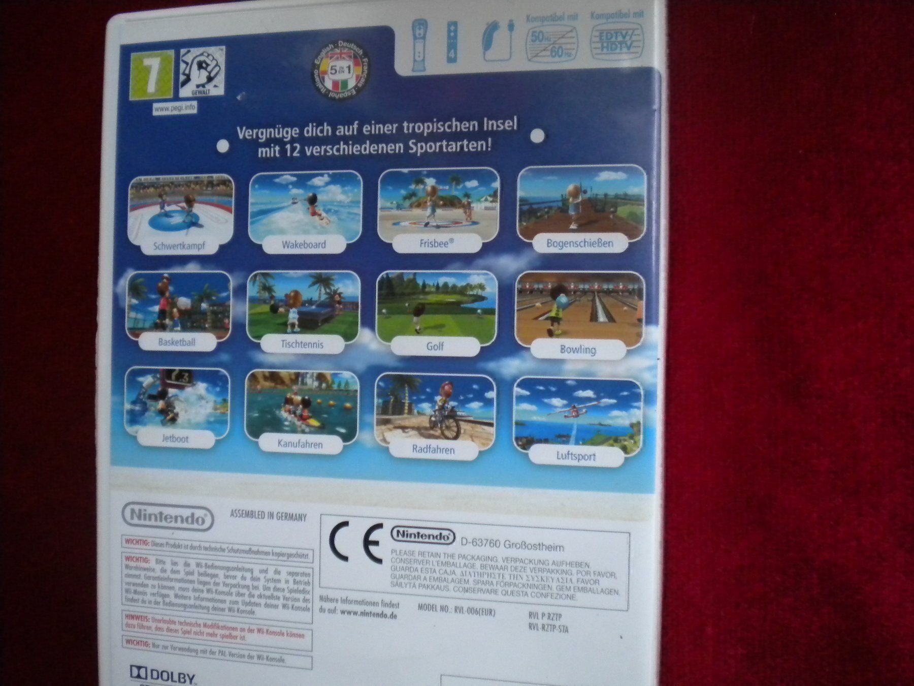 Nintendo Spiele: Wii "Sport Resorts" mit 12 Spiele – Gebraucht aus Spreitenbach von Nanika 1