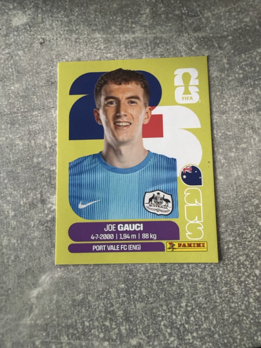 Panini Carte collezionabili: Panini Joe Gauci AUS3 – Usato da Pfeffingen venduto da Fantasy1971