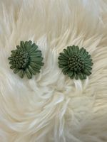 Ohrstecker, Blumen Design, Grün