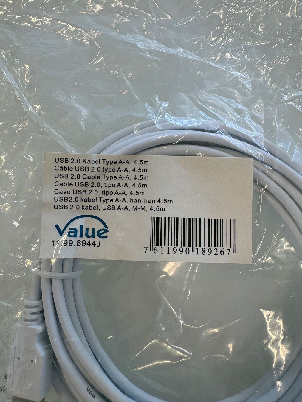 Cavi: Kabel USB 4.5m – Nuovo e nell'imballaggio originale da Hedingen venduto da Luana02 2