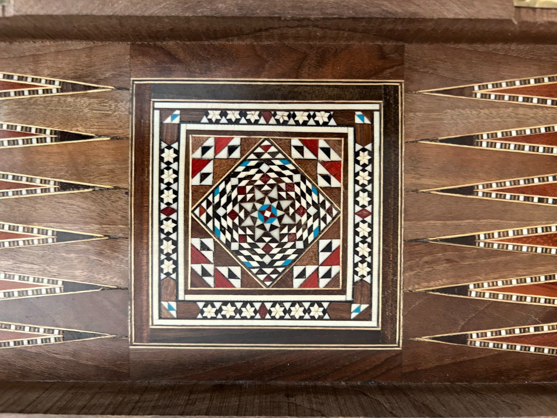 Giochi: Backgammon Spiel, Holz Inlay Zustand gut – Usato da Luzern venduto da gil_9jtr 2