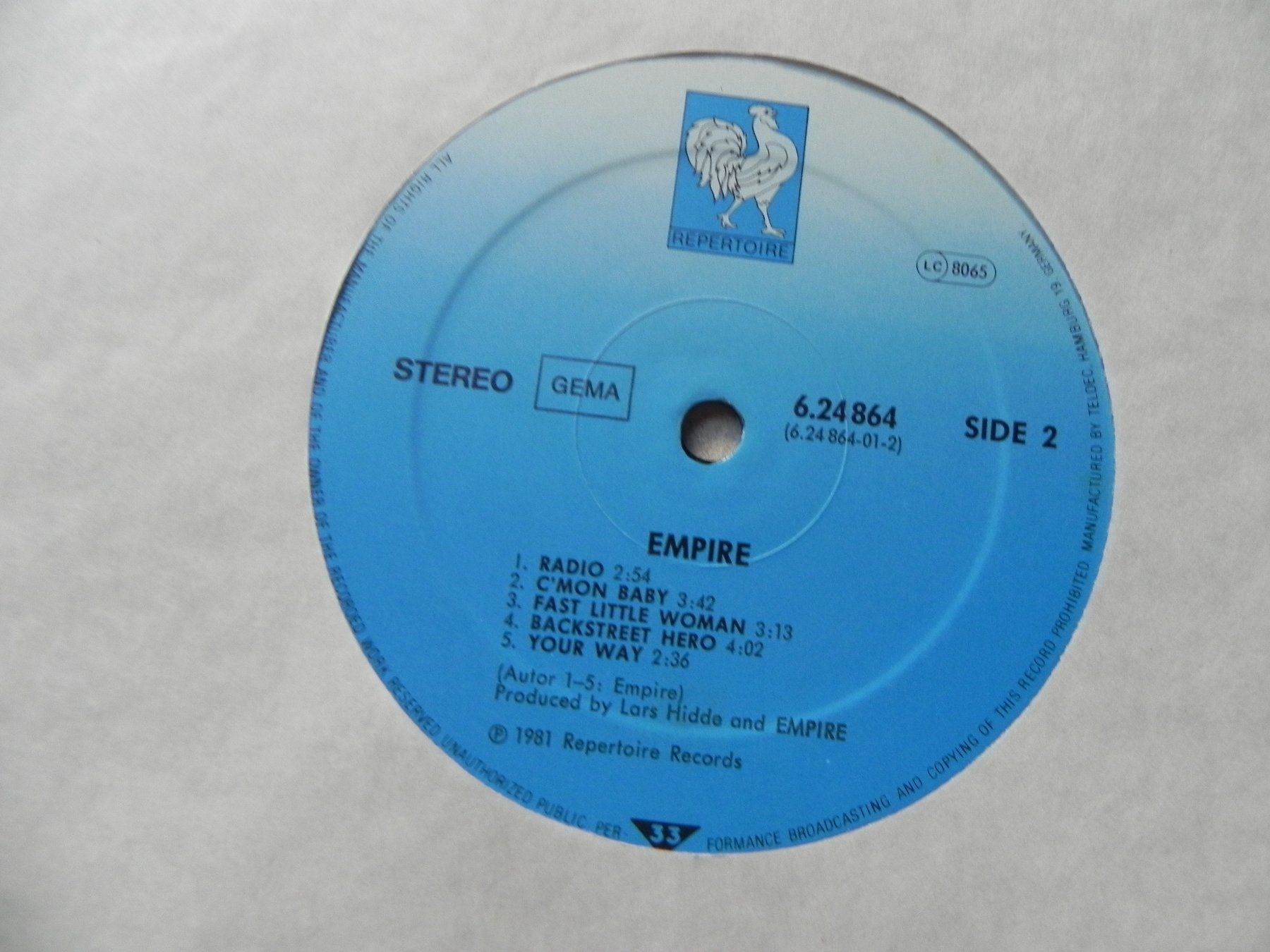 Schallplatten: LP Deutschland Rock Band Empire 1981 – Gebraucht aus Siebnen von krimsie 4