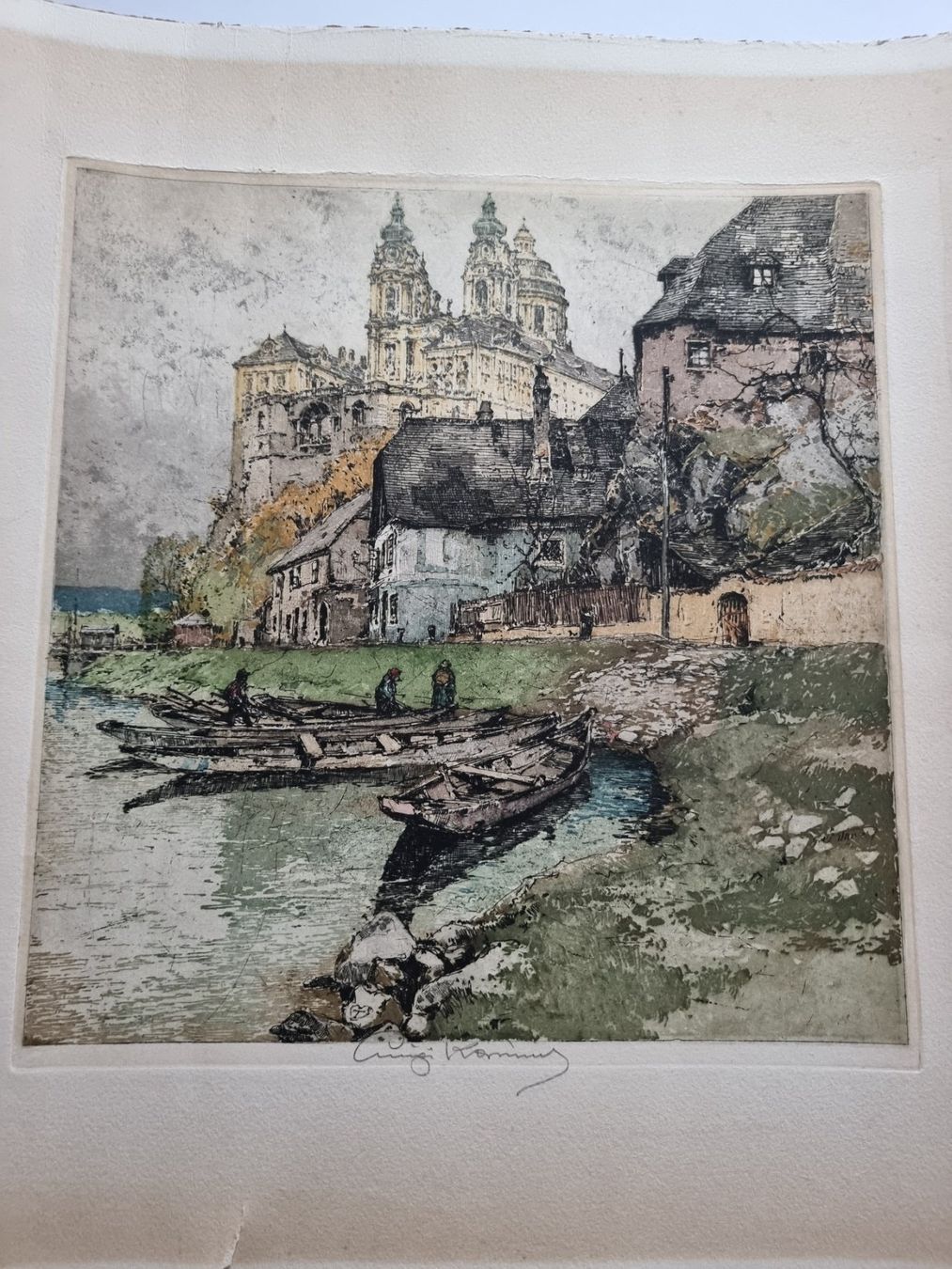 Arts picturaux & lithographies: Luigi Kasimir Farbradierung signiert – D'occasion à Gersau par grafik-kunst 1