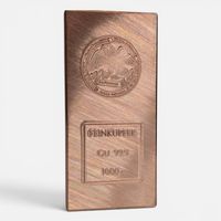Wunderschöner 1 kg Kupferbarren. Swiss Made inkl. Zertifikat