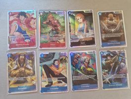 One Piece Card Game: SR Lot 8 Cards EN - Luffy etc.
