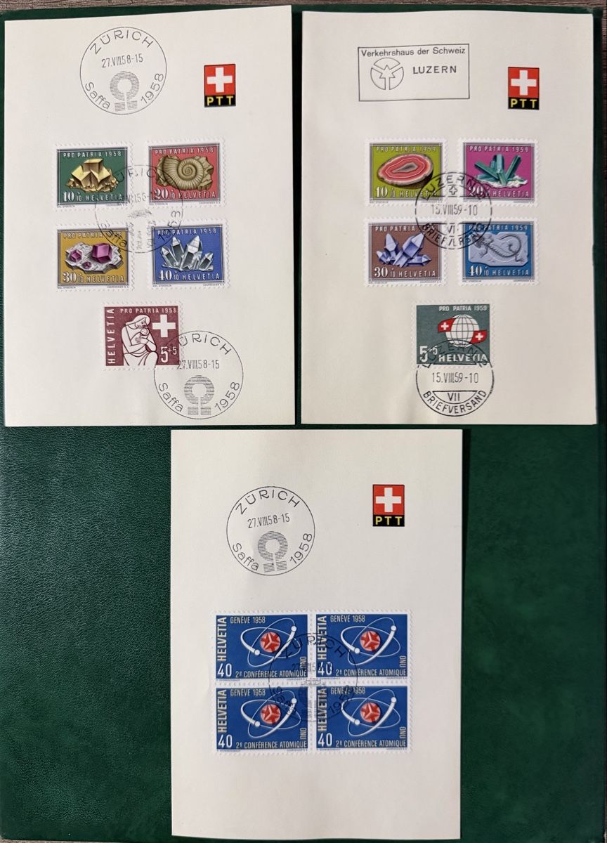 Tutti i francobolli: 3 feuilles PTT – Usato da Petit-Lancy venduto da Solcarm