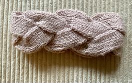 Antonio Stirnband Haarband Strick Mütze Fleece Rosa Winter
