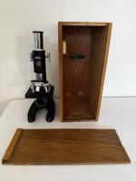 Mikroskop Champion (50x 100x x200 x300x) Metall Holzgehäuse